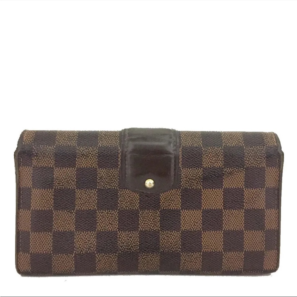Authentic Louis Vuitton Damier Portefeiulle Sistina Long Bifold Wallet - Picture 4 of 8